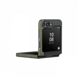 Чехол для Samsung Galaxy Z Flip5 Pitaka Fusion Weaving MagEZ 3 Overture кевлар (черно-серый)