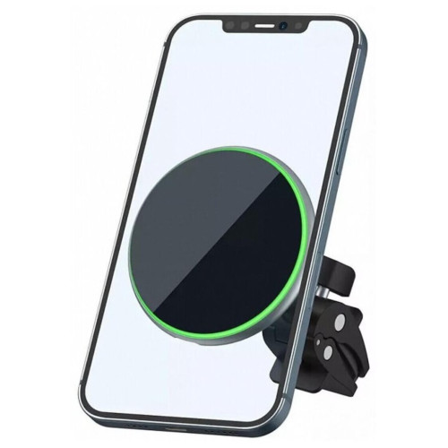 Автомобильный держатель для телефона Wiwu Liberator Magnetic Wireless Charger CH-308 с беспроводной зарядкой (черный) в рассрочку без первоначального взноса и переплат