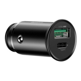 Автомобильное зарядное устройство Baseus Circular Metal PPS Quick Charger Car Charger 30W