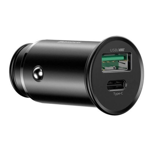 Автомобильное зарядное устройство Baseus Circular Metal PPS Quick Charger Car Charger 30W в рассрочку без первоначального взноса и переплат