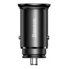 Автомобильное зарядное устройство Baseus Circular Metal PPS Quick Charger Car Charger 30W в рассрочку без первоначального взноса и переплат