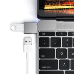 Адаптер Satechi Type-C, USB 3.0, USB-C, серый космос