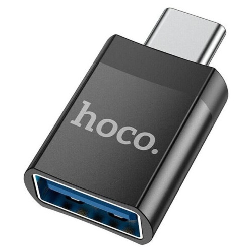 Адаптер Hoco UA17 USB 3.0 Type-C Black в рассрочку без первоначального взноса и переплат