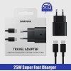 Сетевое зарядное устройство Samsung 25W+Кабель USB-Type-C EP-TA800 черный в рассрочку без первоначального взноса и переплат