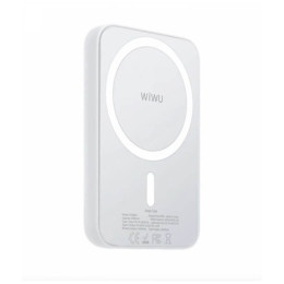Внешний аккумулятор WiWU Snap Cube Magnetic Wireless Charger Power Bank 5000mAh белый