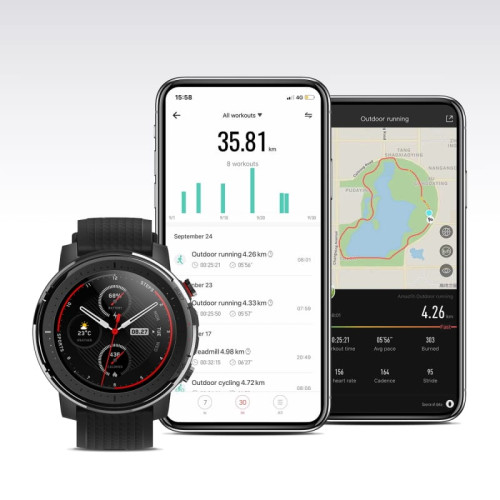 Xiaomi Amazfit Stratos 3 Black в рассрочку без первоначального взноса и переплат