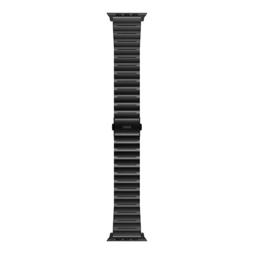 Ремешок Uniq Strova Strap Link Steel для Apple Watch 42-44-45-49 мм, черный в рассрочку без первоначального взноса и переплат