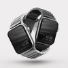 Ремешок Uniq Strova Strap Link Steel для Apple Watch 42-44-45-49 мм, черный в рассрочку без первоначального взноса и переплат