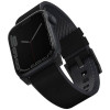Ремешок Uniq Straden Waterproof Leather/Silicone для Apple Watch 42-44-45-49 мм, черный