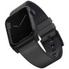 Ремешок Uniq Straden Waterproof Leather/Silicone для Apple Watch 42-44-45-49 мм, серый