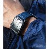 Ремешок Uniq Straden Waterproof Leather/Silicone для Apple Watch 42-44-45-49 мм, синий в рассрочку без первоначального взноса и переплат