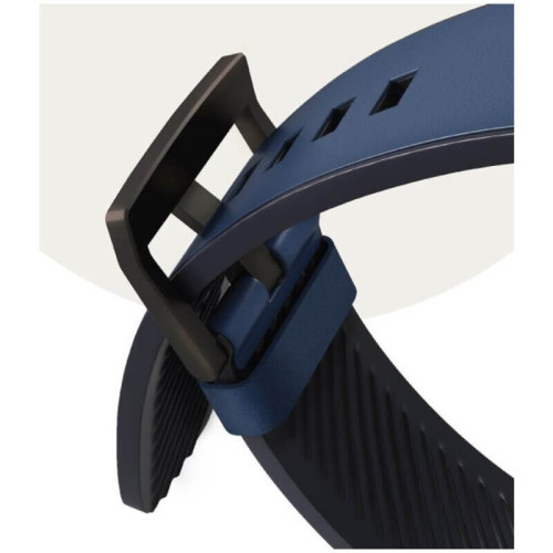 Ремешок Uniq Straden Waterproof Leather/Silicone для Apple Watch 42-44-45-49 мм, синий в рассрочку без первоначального взноса и переплат