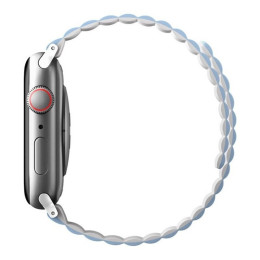Ремешок Uniq Revix reversible Magnetic для Apple Watch 42-44-45-49 мм, белый/голубой