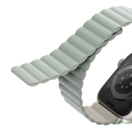 Ремешок Uniq Revix reversible Magnetic для Apple Watch 42-44-45-49 мм, шалфей/бежевый