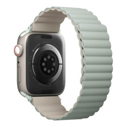 Ремешок Uniq Revix reversible Magnetic для Apple Watch 42-44-45-49 мм, шалфей/бежевый