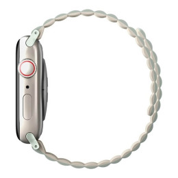 Ремешок Uniq Revix reversible Magnetic для Apple Watch 42-44-45-49 мм, шалфей/бежевый