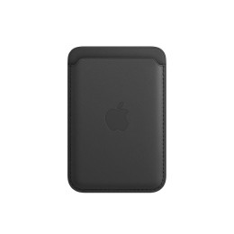Чехол-бумажник Leather Wallet MagSafe Black