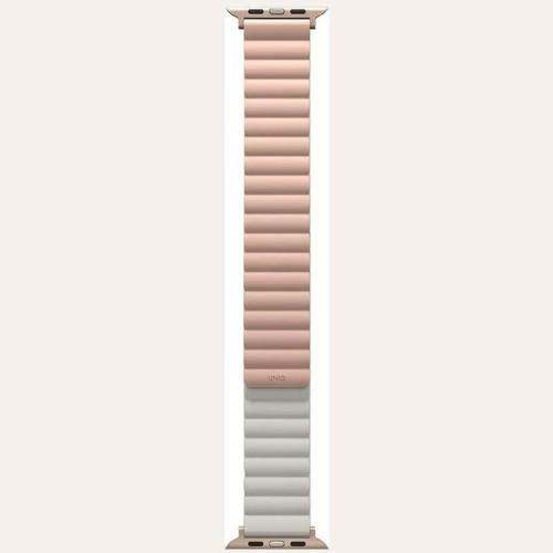 Ремешок Uniq Revix reversible Magnetic для Apple Watch 42-44-45-49 мм, розовый/бежевый в рассрочку без первоначального взноса и переплат