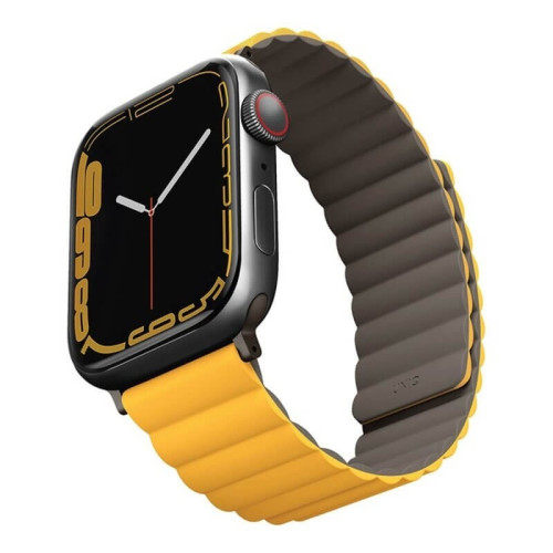 Ремешок Uniq Revix reversible Magnetic для Apple Watch 42-44-45-49 мм, горчичный/хаки в рассрочку без первоначального взноса и переплат