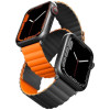 Ремешок Uniq Revix reversible Magnetic для Apple Watch 42-44-45-49 мм, серый/оранжевый в рассрочку без первоначального взноса и переплат