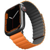 Ремешок Uniq Revix reversible Magnetic для Apple Watch 42-44-45-49 мм, серый/оранжевый