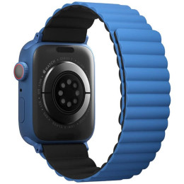 Ремешок Uniq Revix reversible Magnetic для Apple Watch 42-44-45-49 мм, синий/черный