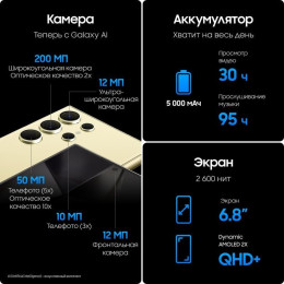 Смартфон Samsung Galaxy S24 Ultra 12/512GB серый титан