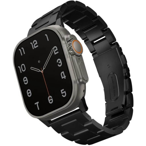 Ремешок Uniq OSTA Steel Strap для Apple Watch 42-44-45-49 мм, черный в рассрочку без первоначального взноса и переплат