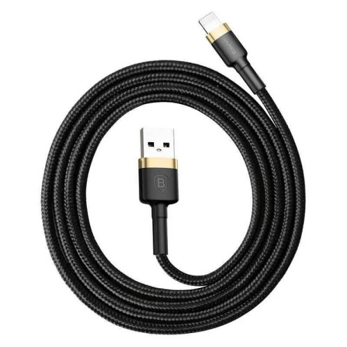 Кабель Baseus Cafule Cable USB For iPhone 1.5A 2м золотой+черный в рассрочку без первоначального взноса и переплат