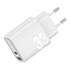 Сетевое зарядное устройство EnergEA Ampcharge PS33 USB-C + USB-A, PD, 33Вт, белый в рассрочку без первоначального взноса и переплат