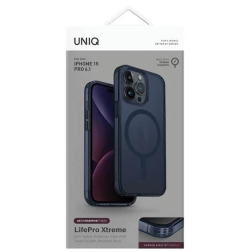 Чехол для iPhone 15 Pro Uniq Lifepro Xtreme MagSafe (синий) в рассрочку без первоначального взноса и переплат