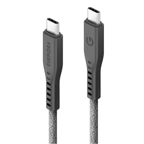 Кабель EnergEA FLOW USB-C to USB-C 5A 1.5м, черный в рассрочку без первоначального взноса и переплат
