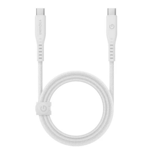 Кабель EnergEA FLOW USB-C to USB-C 5A 1.5м, белый в рассрочку без первоначального взноса и переплат