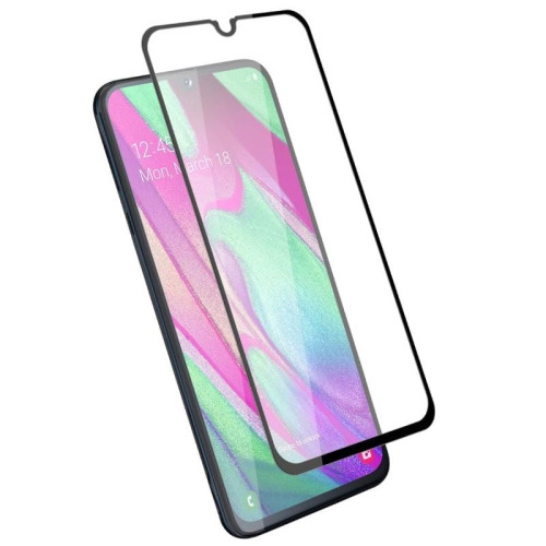 Защитное стекло 3D для Samsung Galaxy A40 Черное в рассрочку без первоначального взноса и переплат