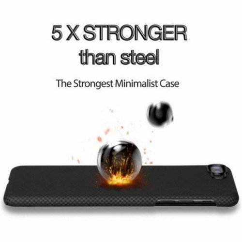 Чехол iPhone 7/8 Plus Pitaka MagEZ Case Черно-Серый(шахматное плетение)/Кевлар (арамид) в рассрочку без первоначального взноса и переплат