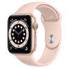 Apple Watch S6 44mm Gold Aluminum Case / Pink Sand Sport Band в рассрочку