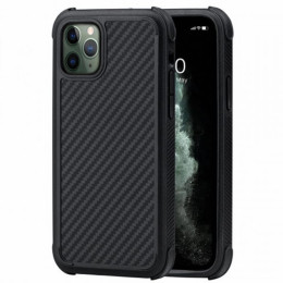 Чехол iPhone 11 Pro Max Pitaka MagEZ Case (Противоударный) Черно-Серый/Кевлар (арамид)