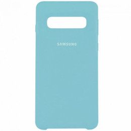 Чехол Samsung S10 Silicone Cover Light Blue