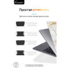 Чехол-накладка Gurdini для Macbook Air 13.6" (A2681) пластик, белый мрамор в рассрочку без первоначального взноса и переплат