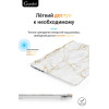 Чехол-накладка Gurdini для Macbook Air 13.6" (A2681) пластик, белый мрамор в рассрочку без первоначального взноса и переплат