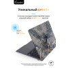 Чехол-накладка Gurdini для Macbook Air 13.6" (A2681) пластик, темно-серый мрамор в рассрочку без первоначального взноса и переплат