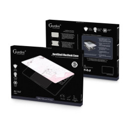 Чехол-накладка Gurdini для Macbook Air 13.6" (A2681) пластик, розовый мрамор