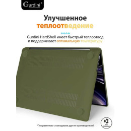 Чехол-накладка Gurdini для Macbook Air 13.6" (A2681) пластик, сосновый лес