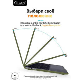 Чехол-накладка Gurdini для Macbook Air 13.6" (A2681) пластик, сосновый лес