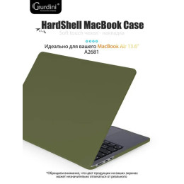Чехол-накладка Gurdini для Macbook Air 13.6" (A2681) пластик, сосновый лес