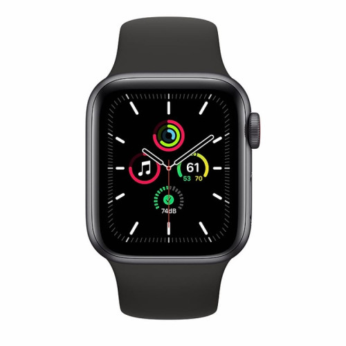 Apple Watch SE 40mm (Cellular) Space Gray Aluminum Case / Black Sport Band в рассрочку без первоначального взноса и переплат