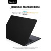 Чехол-накладка Gurdini для Macbook Air 13.6" (A2681) пластик под кожу, черный в рассрочку без первоначального взноса и переплат