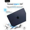 Чехол-накладка Gurdini для Macbook Air 13.6" (A2681) пластик, прозрачный с блестками в рассрочку без первоначального взноса и переплат