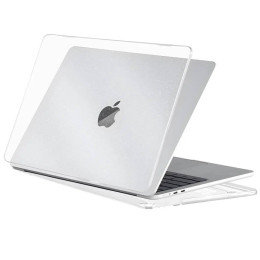 Чехол-накладка Gurdini для Macbook Air 13.6" (A2681) пластик, прозрачный с блестками
