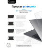 Чехол-накладка Gurdini для Macbook Air 13.6" (A2681) пластик, прозрачный с блестками в рассрочку без первоначального взноса и переплат